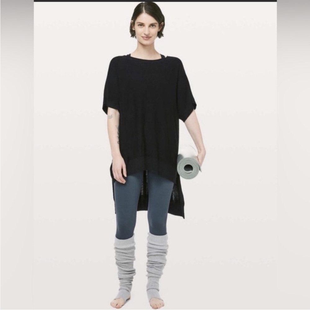 Lululemon athletica Olive Tunic Top Be At Ease Poncho Sage Green - Picture 6 of 9
